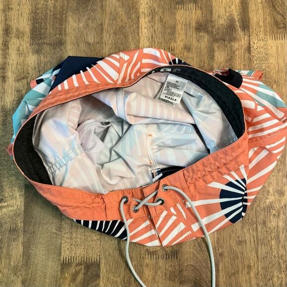 Vissla Men’s The Lark Eric Geiselman Signataure Floral Swim Board Short Size 32 - Picture 11 of 13